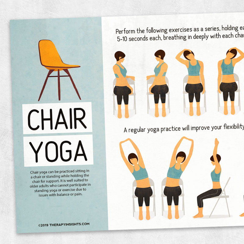 Printable Chair Yoga Exercises For Seniors, Printablee