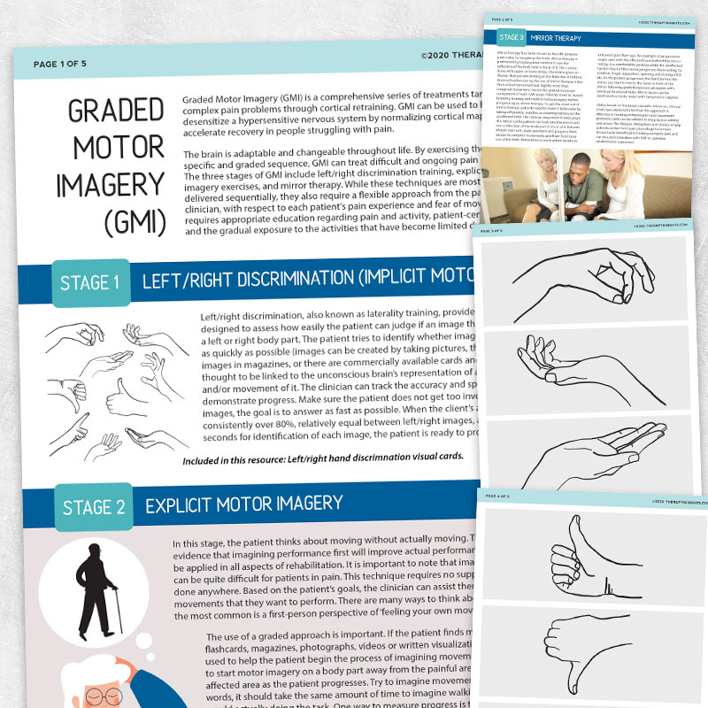 Graded Motor Imagery Adult And Pediatric Printable Resources For 