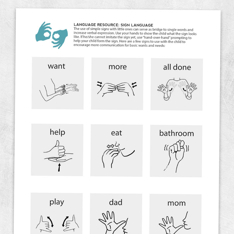 want sign language