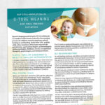 Speech therapy printable: SLP collaboration in g-tube weaning and oral feeding intitation