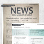 Aphasia therapy printable: Reading comprehension task with a news article