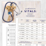 Speech therapy printable: Pediatric vitals pocket reference