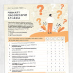 Aphasia printable handout: Self rating form for primary progressive aphasia