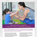 Speech therapy printable: Promoting early language through songs and nursery rhymes