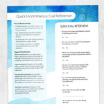 Occupational therapy printable eval: Incontinence