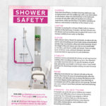 Occupational therapy printable handout: Shower safety