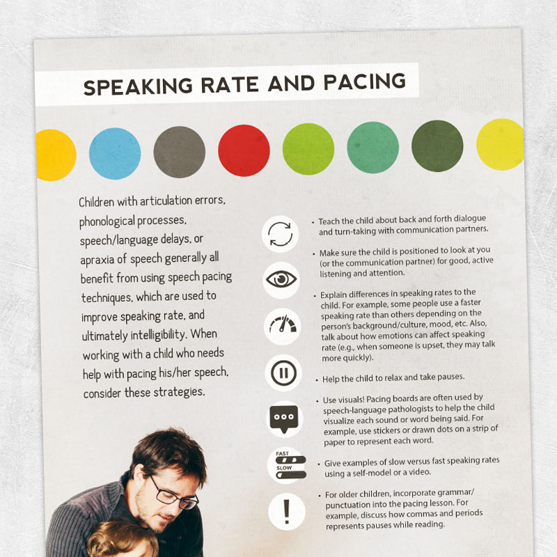 Speaking Rate And Pacing Printable Handouts For Speech Occupational 