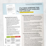 Physical therapy printable handout: STaRT back screening tool