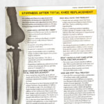 Physical therapy printable handout: Stiffness after total knee replacement