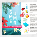 Speech therapy printable: Language carryover ideas for summer