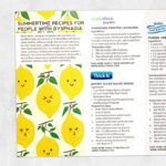 Dysphagia therapy printable: Summertime recipes for people with dysphagia
