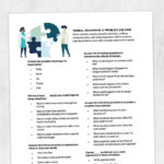 Med SLP - adult speech therapy printable: Verbal reasoning and problem solving