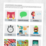 Speech therapy printable: visual schedule