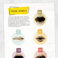 Speech therapy printable: Visual vowels