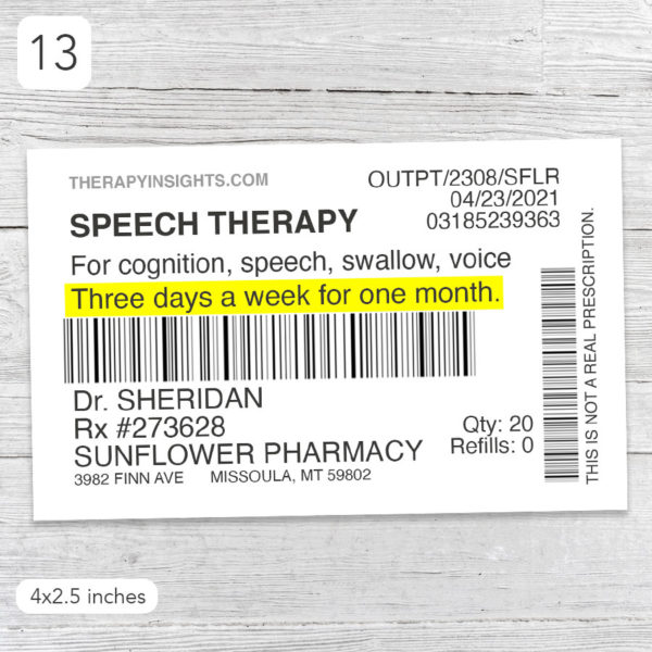 Speech therapy sticker - Med SLP