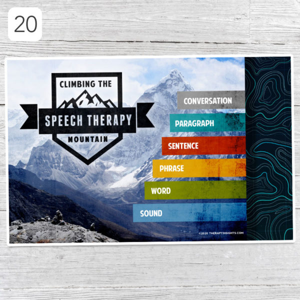 Speech therapy poster