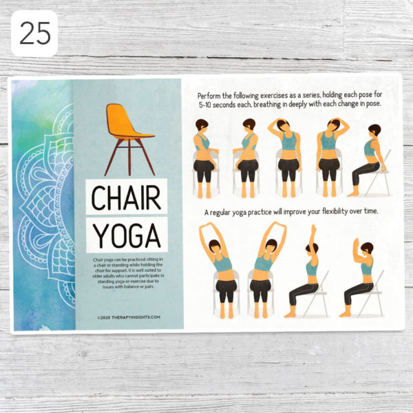Occupational therapy poster - chair yoga