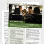 Occupational therapy printable handout: Car transfers