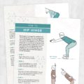 Physical therapy printable handout: How to hip hinge