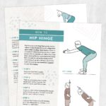 Physical therapy printable handout: How to hip hinge
