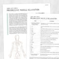 Speech, occupational, and physical therapy printable handout: Mindfulness series- Progressive muscle relaxation