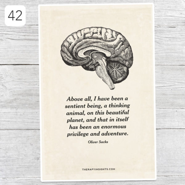 Oliver Sacks quote poster